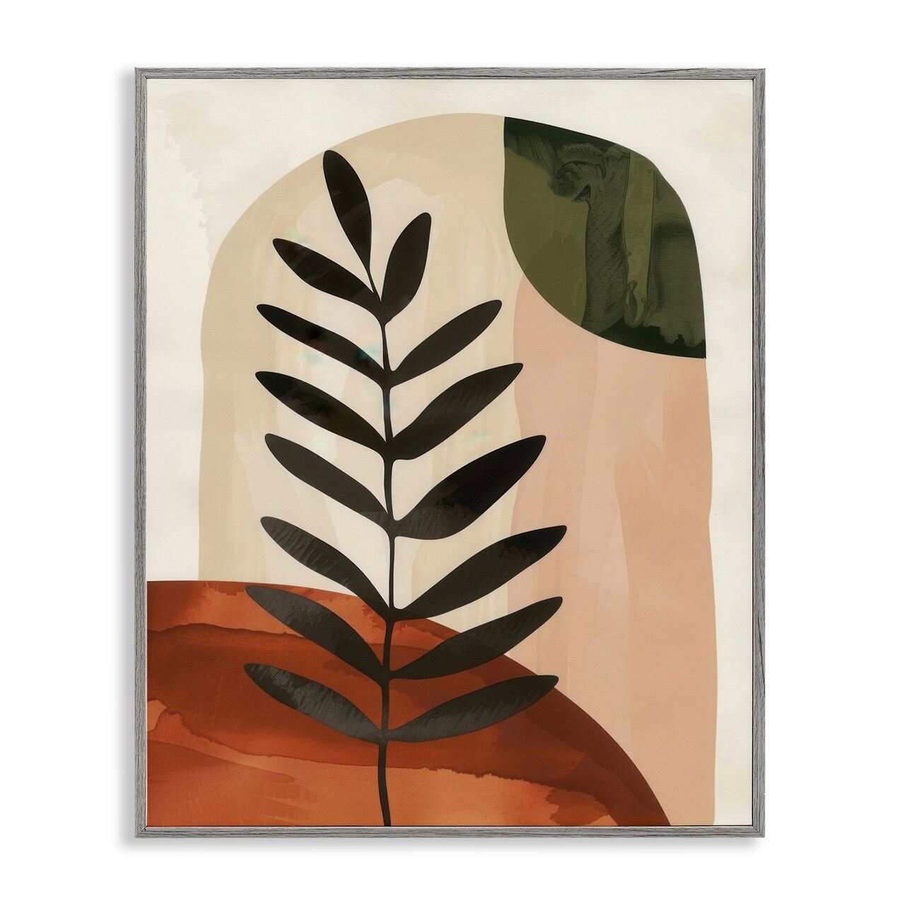 Stupell Industries Fern Strand Neutrals Framed Giclee Wall Art Design by LSR Design Studio